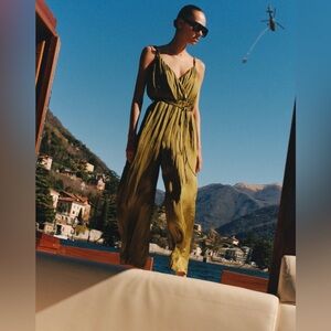 Zara wrinkled effect jumpsuit